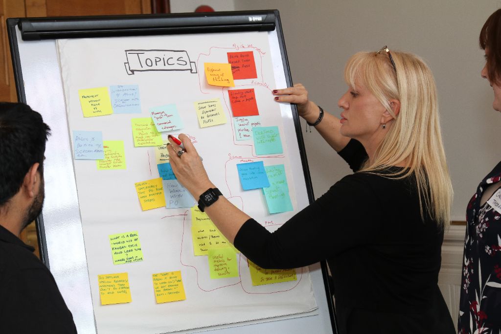 Sue Bramhall facilitating a workshop